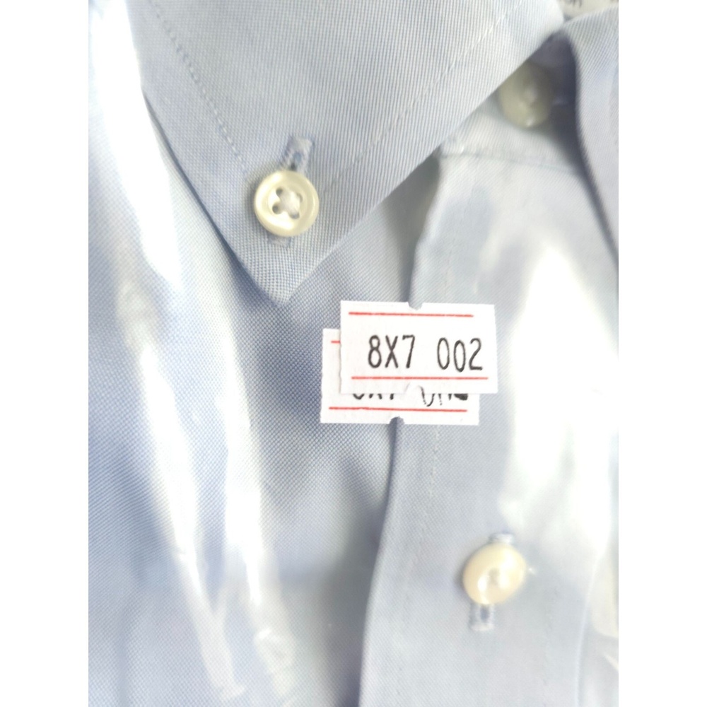 Cremieux Mens 100% Pima Cotton Non-Iron Dress Shirt Light Blue Size 17.5 XLT - Picture 6 of 6